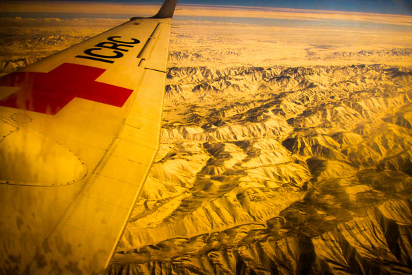 Flying over Afghanistan