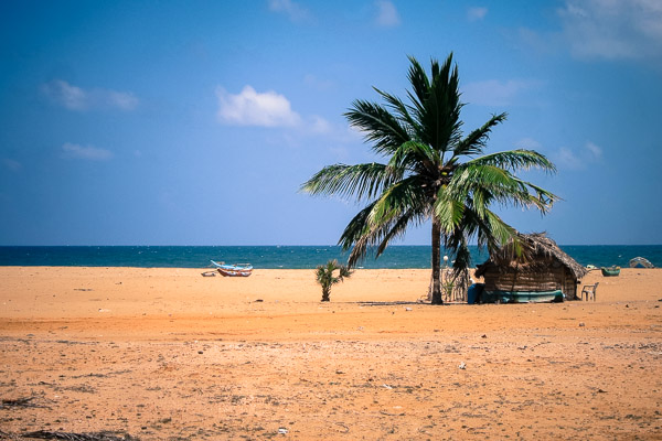 Beach off the coastal road to the north of Trincomalee, Sri Lanka