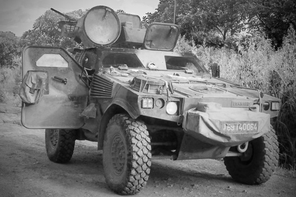 Panhard VBL of the French Foreign Legion in Ouaka, Central African Republic