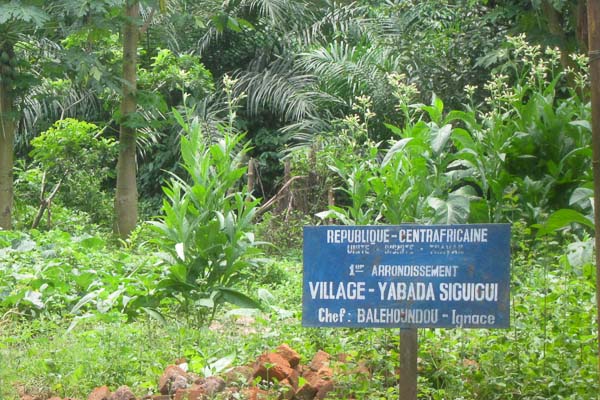 Yabada Siguigi village signpost