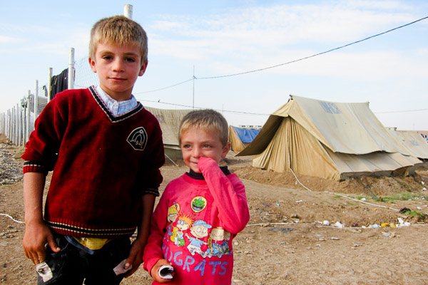 Refugee children I frequently saw in Domiz Refugee Camp, November 2012