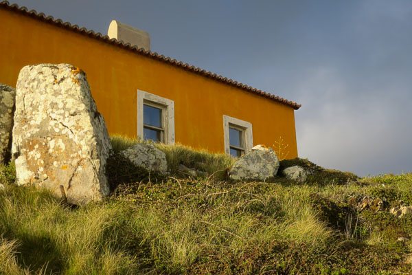 Yellow building in Sintra-Cascais Natural Park