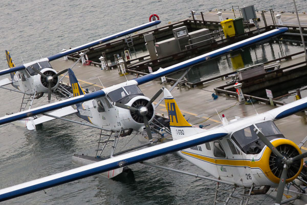Seaplanes in Coal Harbour, Vancouver