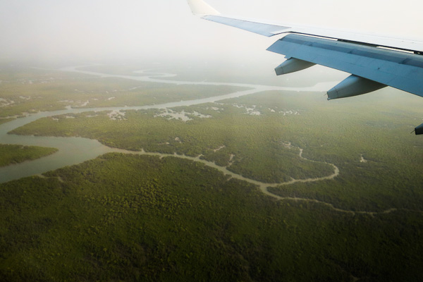 Flying over West African forests