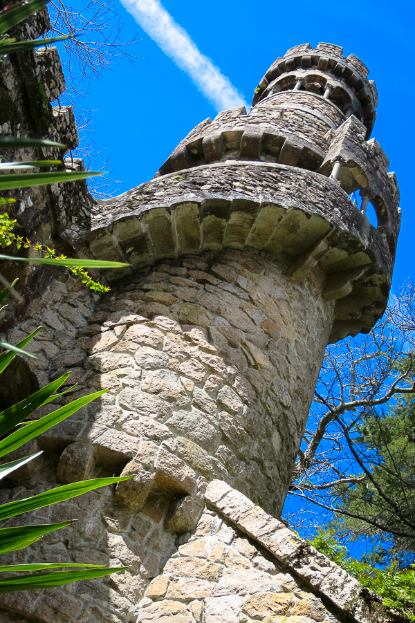 Tower at Quinta da Regaleira in Sintra, Portugal