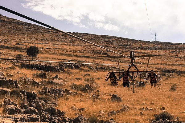 Skyflyer with Hajja and Simon on Korek Mountain, Kurdistan, Iraq
